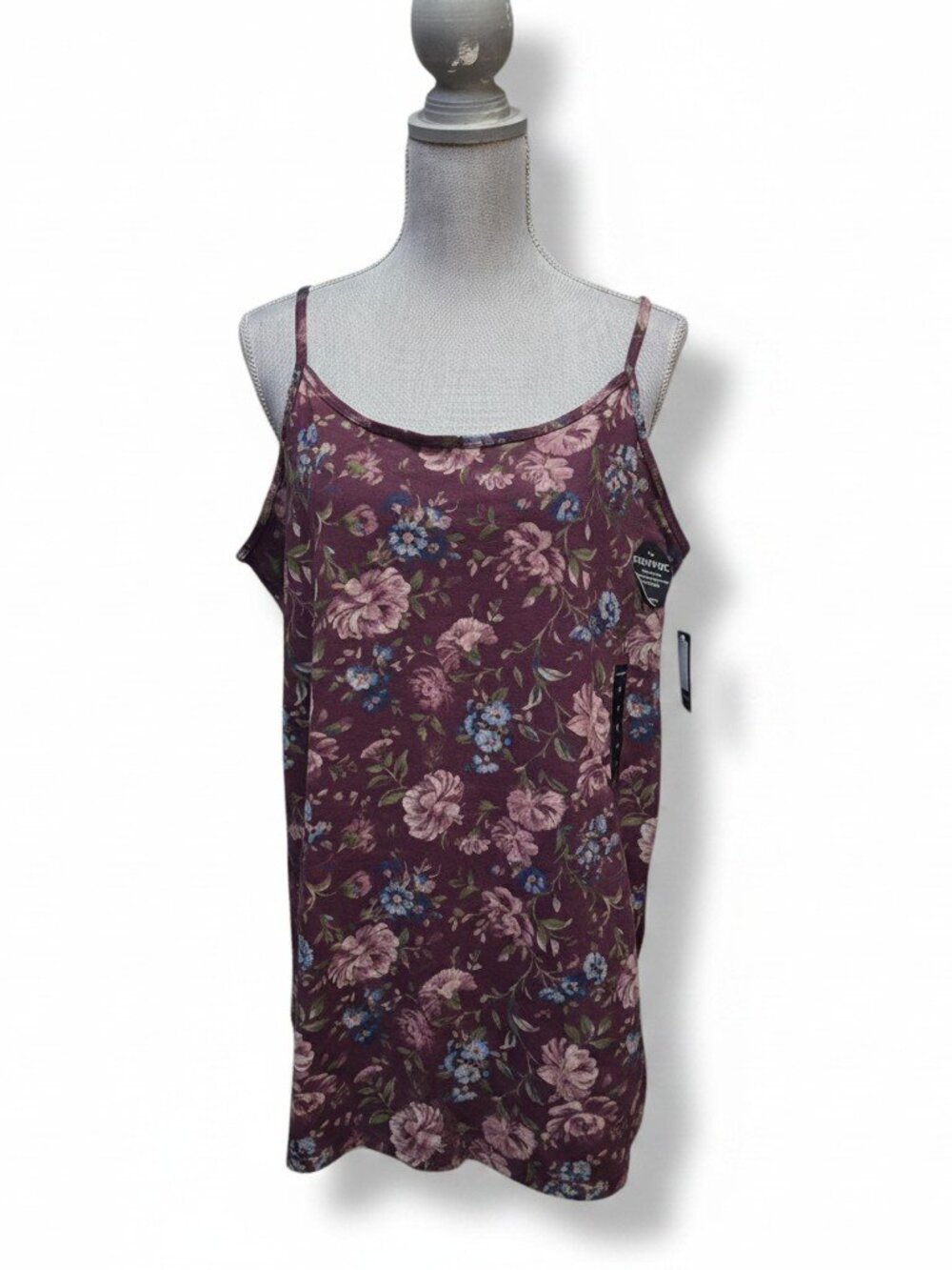 Torrid Burgundy Floral Foxy Tunic Cami NWT Size 3